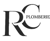 Logo monogramme stylisé avec les lettres entrelacées 'RC' en gris foncé sur fond blanc. Design élégant et reconnaissable.